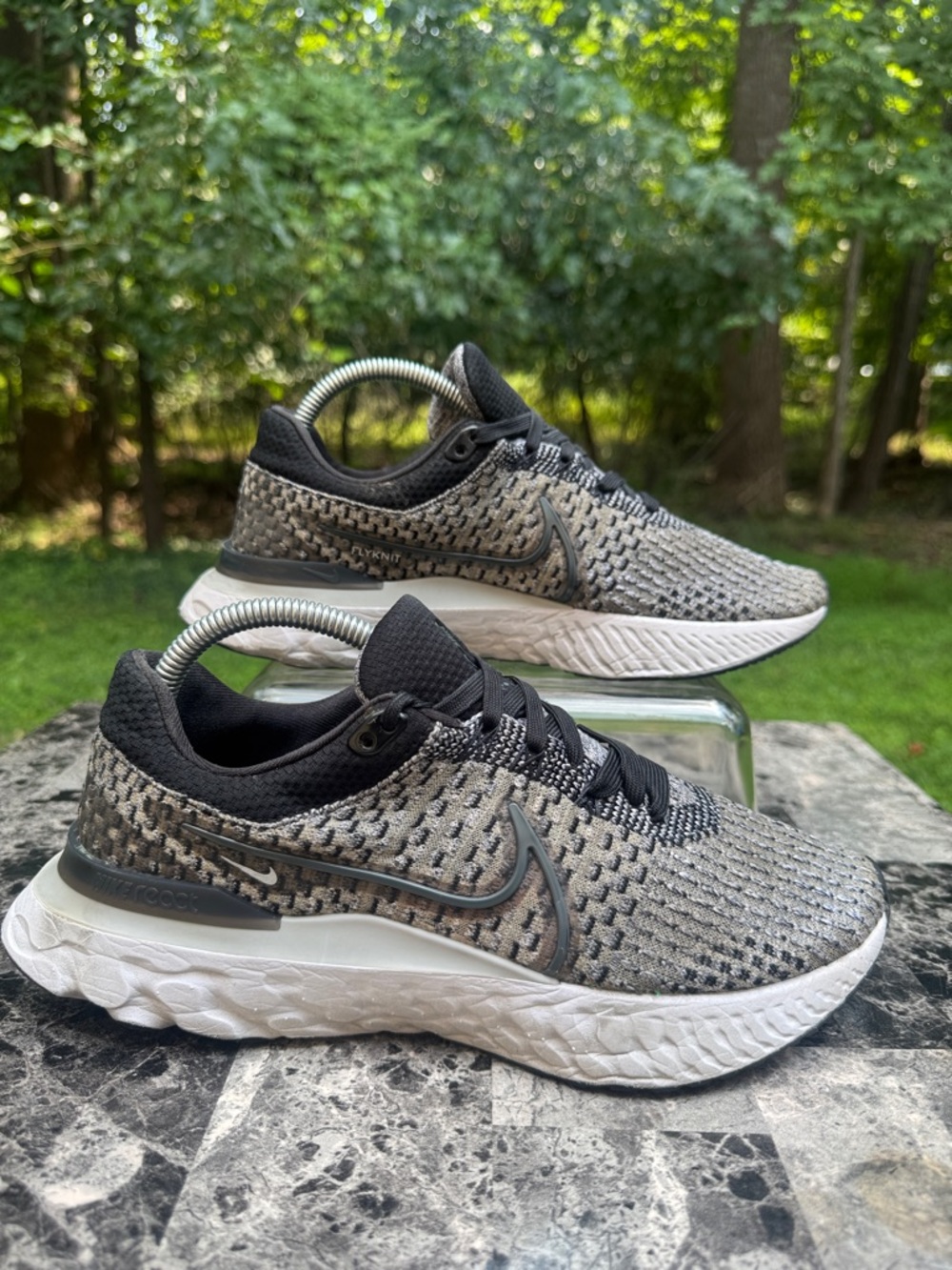 Nike React Infinity Run Flyknit 3 Shoes Womens Size 9 Gray Sneakers DD3024-006